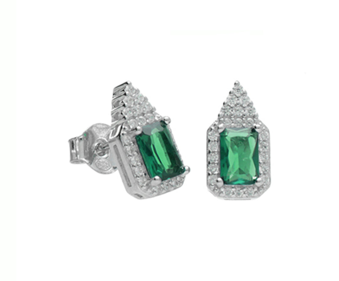Nihama lub ag925 klejnot Swarovski biały i zielony NO7597A4VERDE00