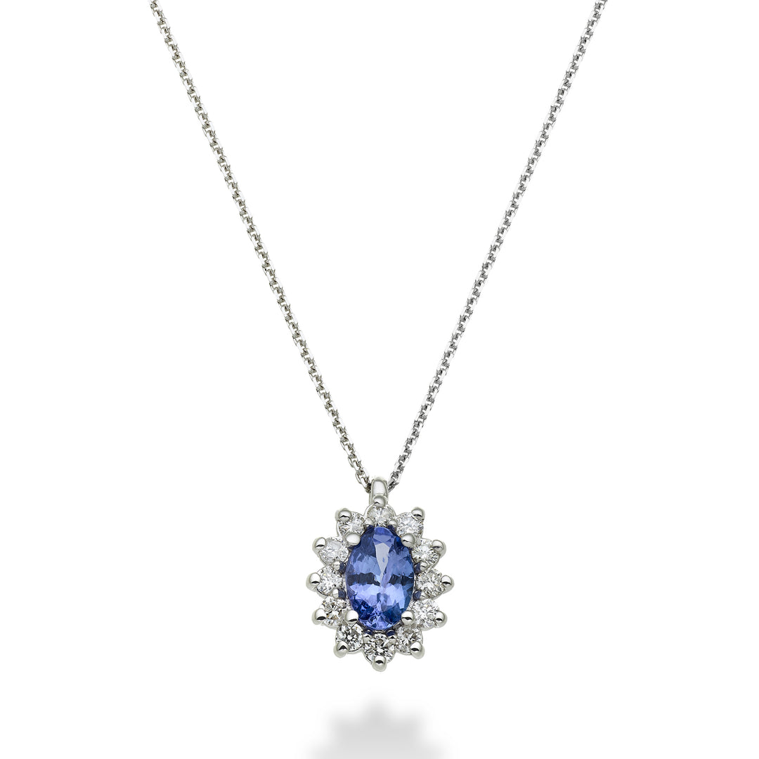 Mikiko cl 18k tanzanit n. oval 6x4 ct.0,38 çap. ct.0.23 MD5047O4TZN