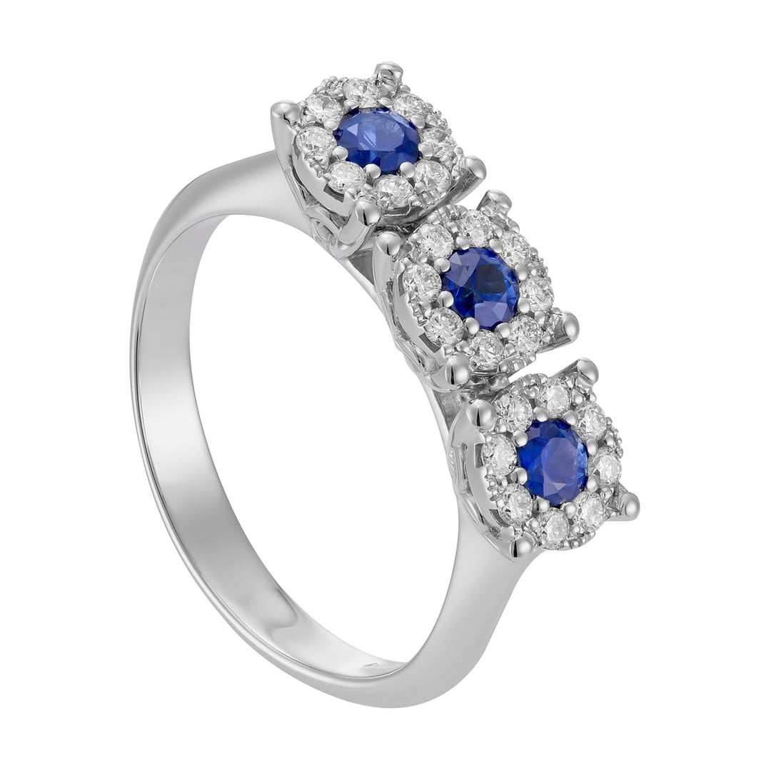 Nihama een 18k saffier nr. 0,40 ct diam. 0,29 ct NAGICETR01DIZBO4