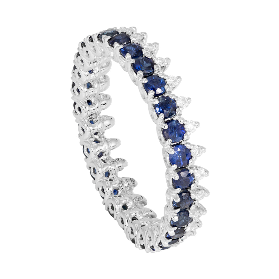 Golay ring met diamanten en saffieren ADG015ZBDI-21217000011
