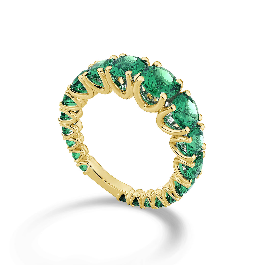 Mikiko, um laboratório graduado em esmeralda 18kt com barra de ouro amarelo MXDABIC1498SMO1