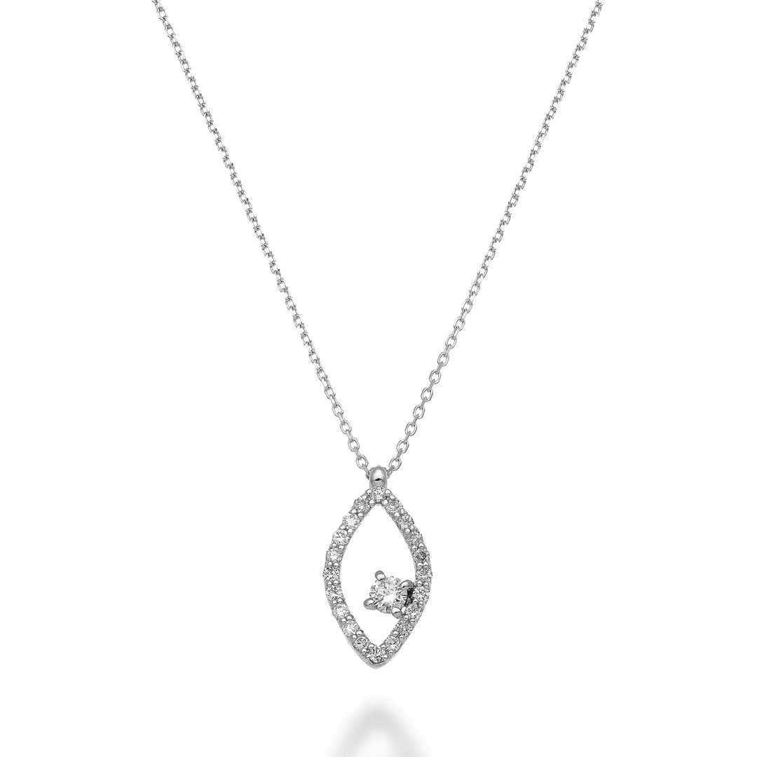 월드다이아몬드그룹 목걸이 18k ct.0.23 "eye" GD5159O4BR023