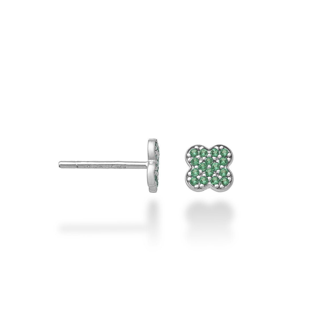 Mikiko of 18k smaragd klavertje vier 0,14 ct MO5145O4SMR