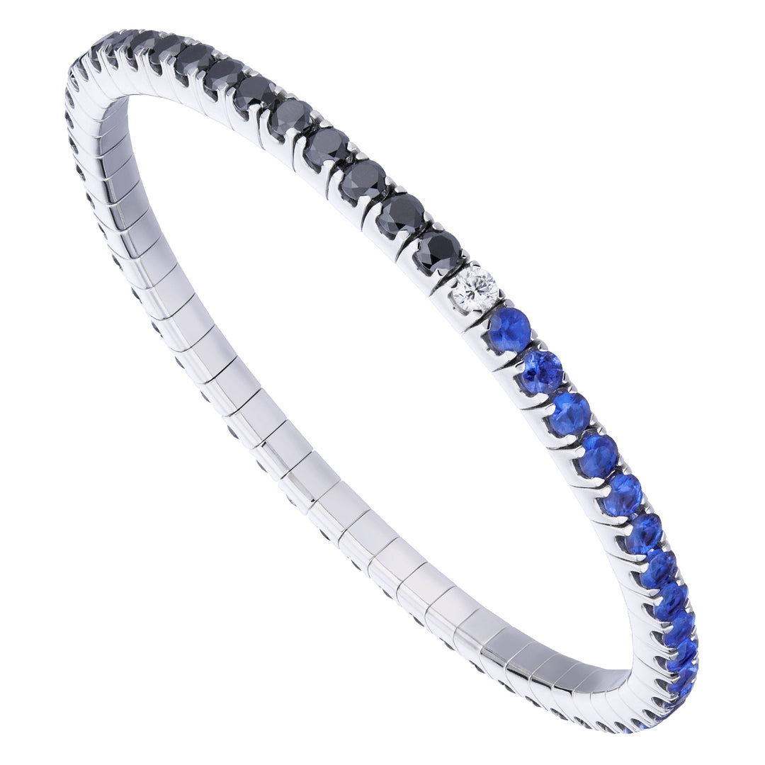 Pulseira elástica Golay 17 cm moldura feminina 0,05 safiras BTE005SDZBBK5-20031110055