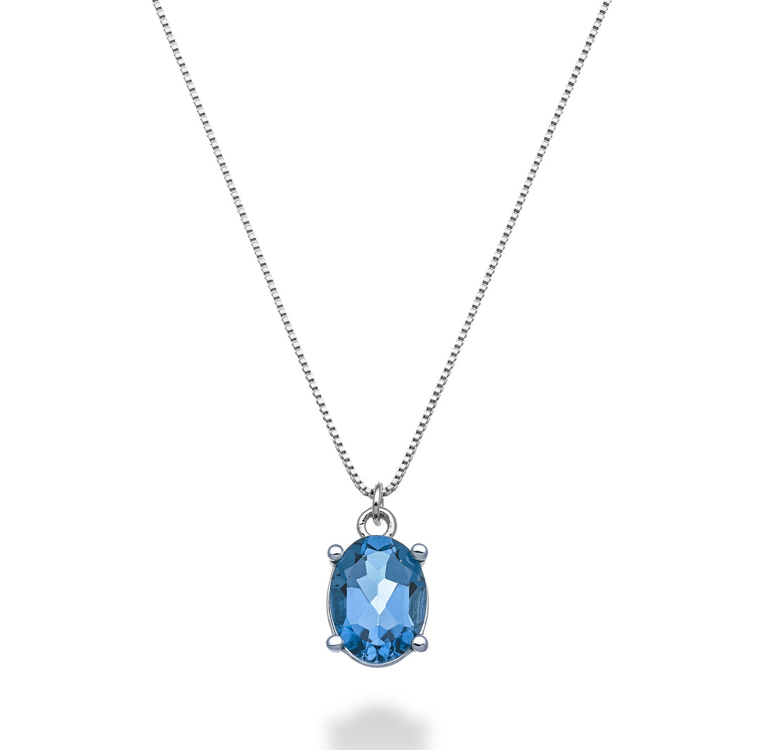 Nihama cl 18k οβάλ London blue topaz 8x6 ct.1,40 ND5142O4TPBL