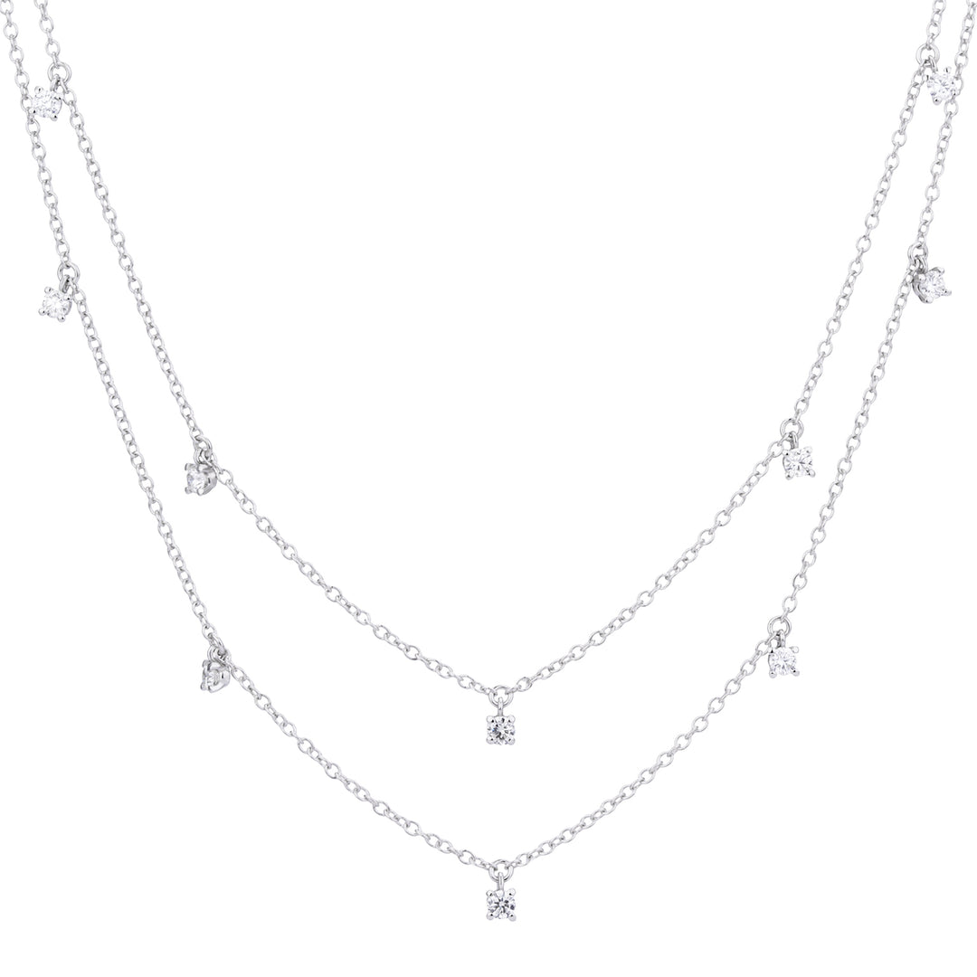 World Diamond Group cl 18k diam. 1,00 ct dubbele rij tandenring maat 2 wit GD5105O4BR100-2