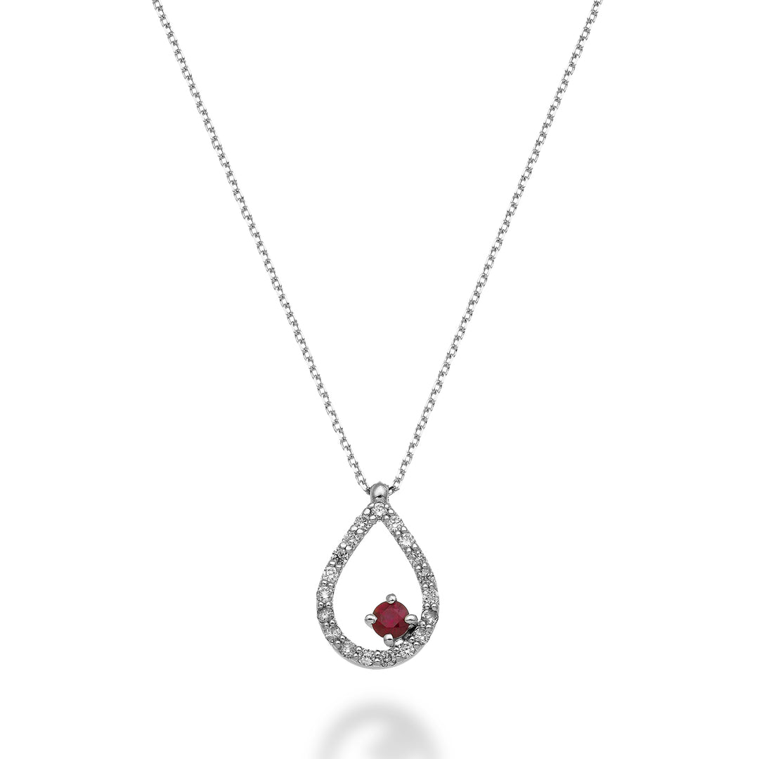 World Diamond Group cl 18k „kropla” rubin n. średnica 0,11 ct ct.0,14 GD5158O4RBN025
