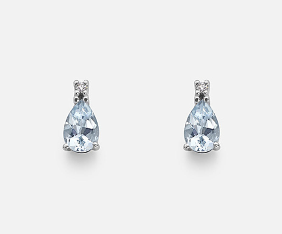 Nihama vagy 18k akvamarin csepp 6x4 ct.0,60 átm. 0,02 ct NO5026O4AM