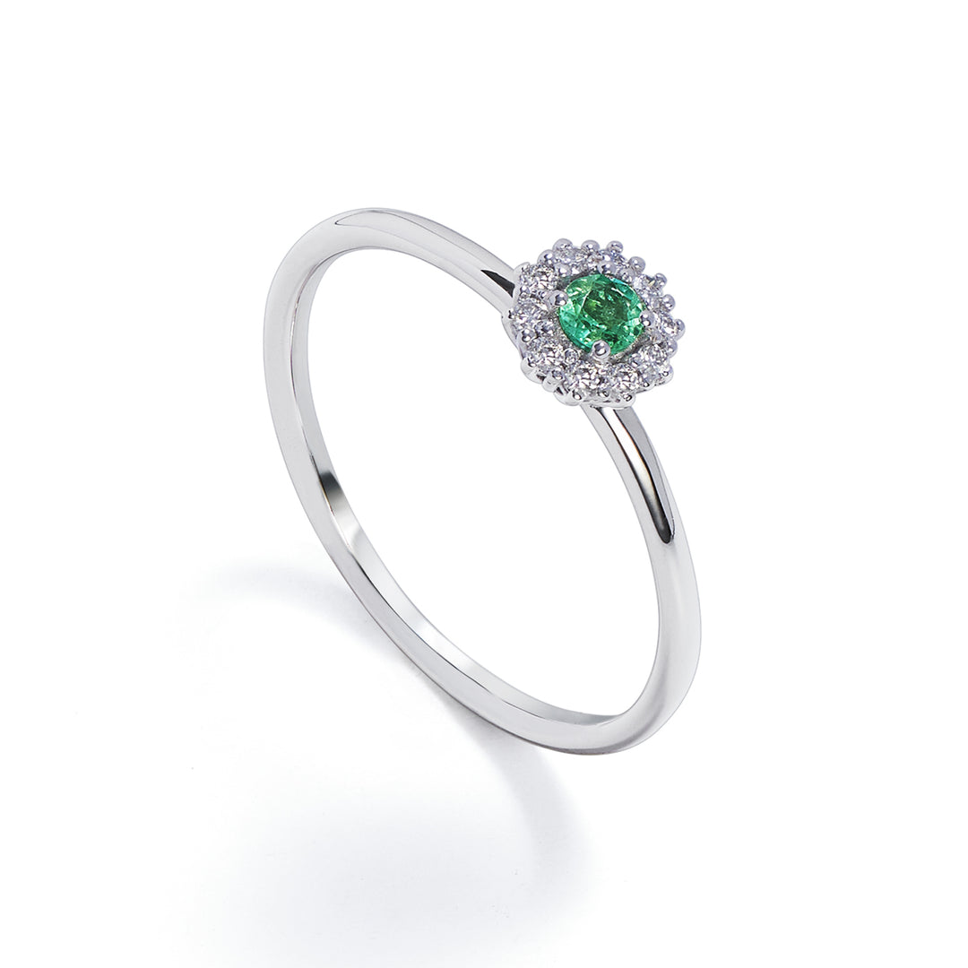 Nihama 18 ayar zümrüt n. 0,10 ct çap. 0,07 ct boyut 2 NA5140O4SMN010