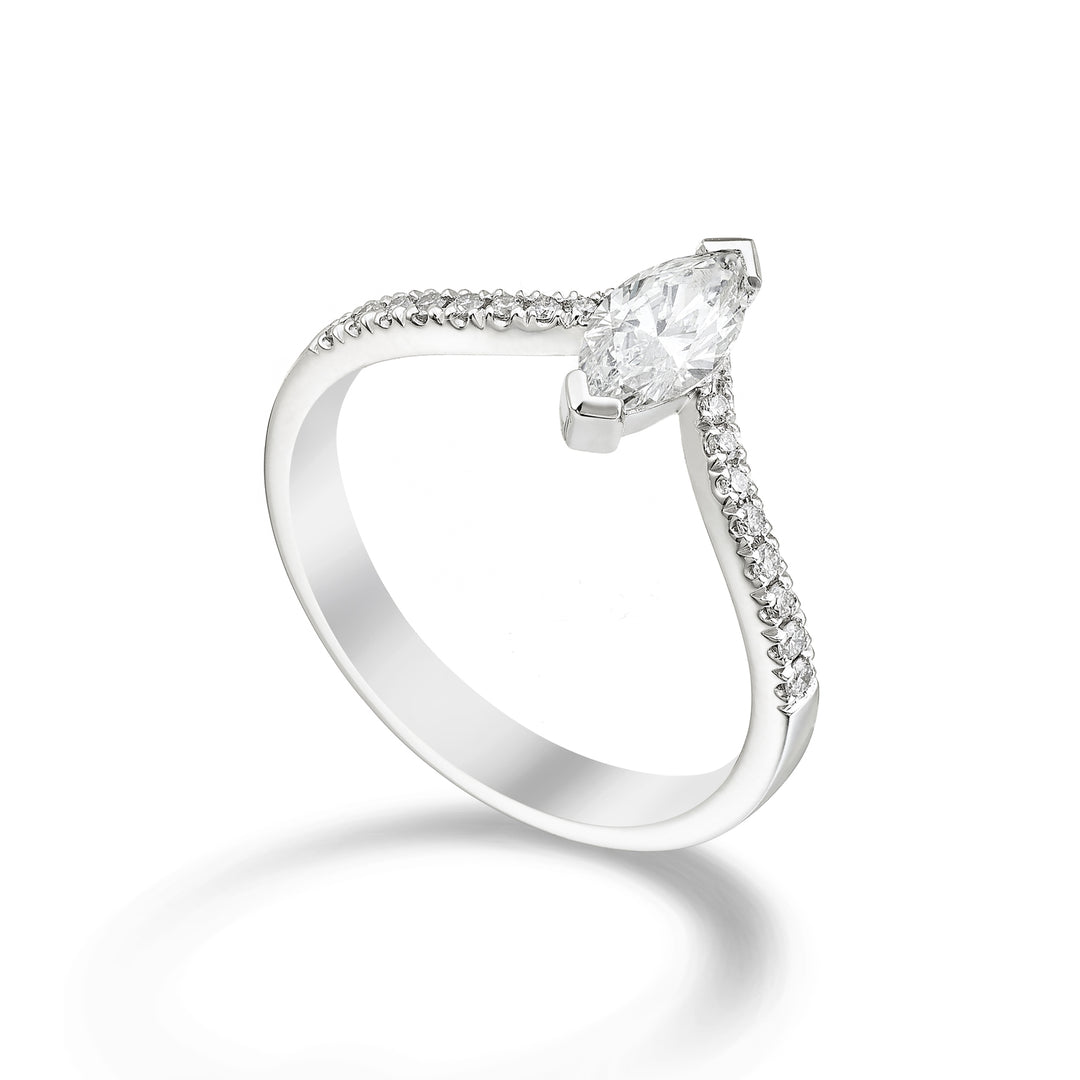 Golay ring kabal diam marquise shank inc. cen. 0,30 ct ASLCMQ003DI30-23348110046