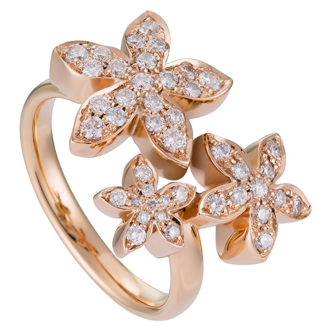Golay anthea prsten s diamantovými květy 0,61 ct APV021DI-22035110089