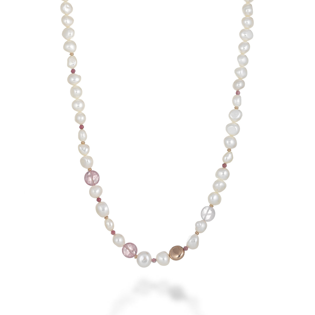 Mikiko cl ag925 fw bar 9/10 rosenquarz MC7123A3QUARZOROSA