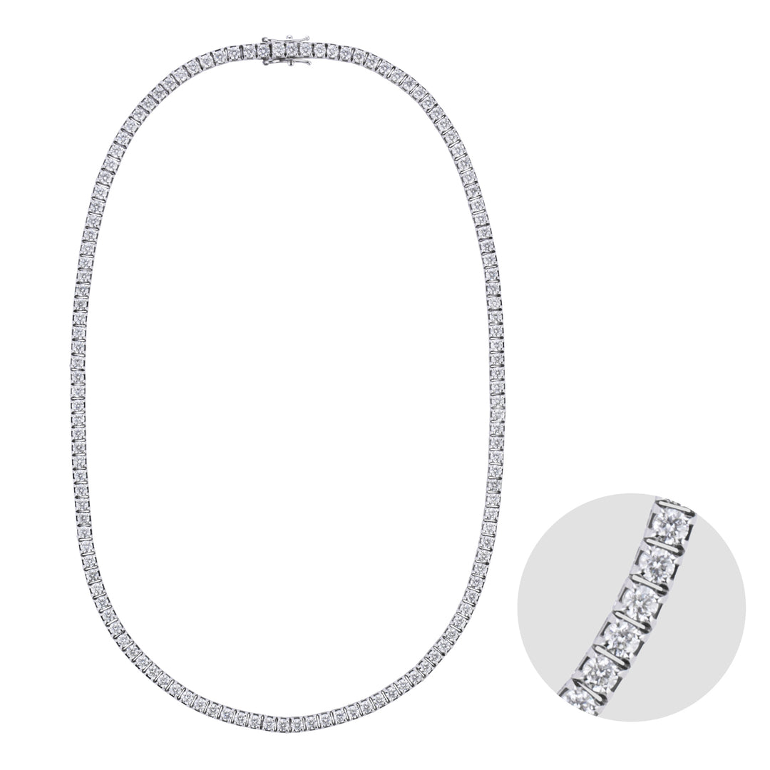 Golay lineaarinen tenniskaulakoru pyramidi 42 cm 6,60 ct GTQ060DI004-420-25332110153