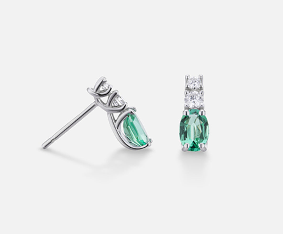 Mikiko ή 18k emerald n. οβάλ 6x4 ct. 0,50 διαστ. 0,20 MO5035O4SMN100
