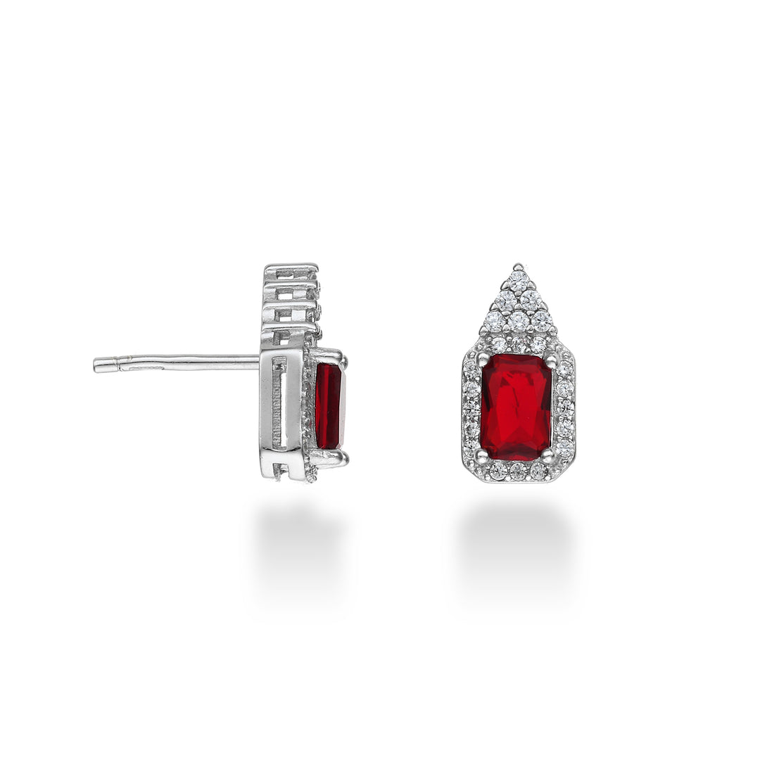 Mikiko 또는 ag925 보석 스와로브스키 흰색과 빨간색 MO7597A4RED00