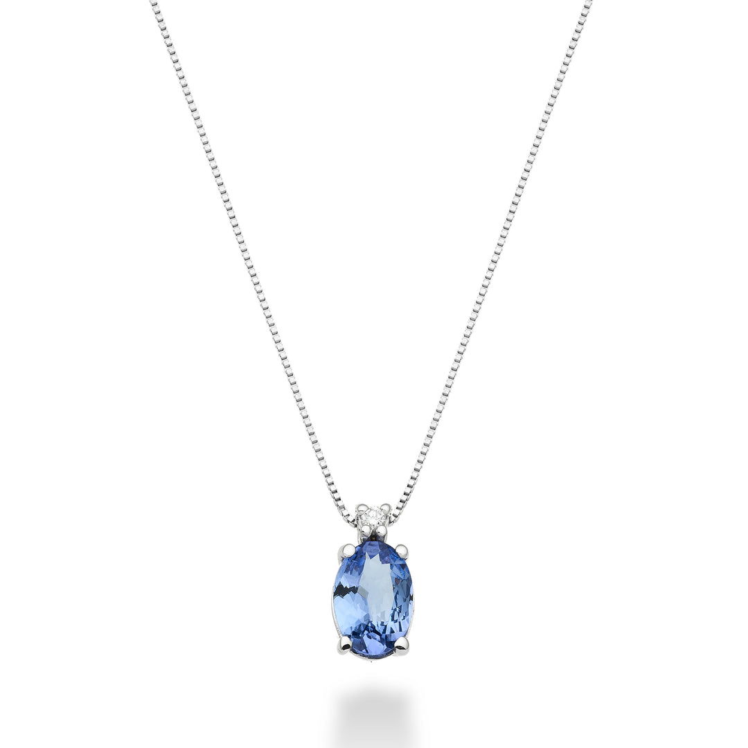 Nihama cl 9k tanzanit n. oval 7x5 ct.0,60 diam. ct.0.015 ND5035R4TZN