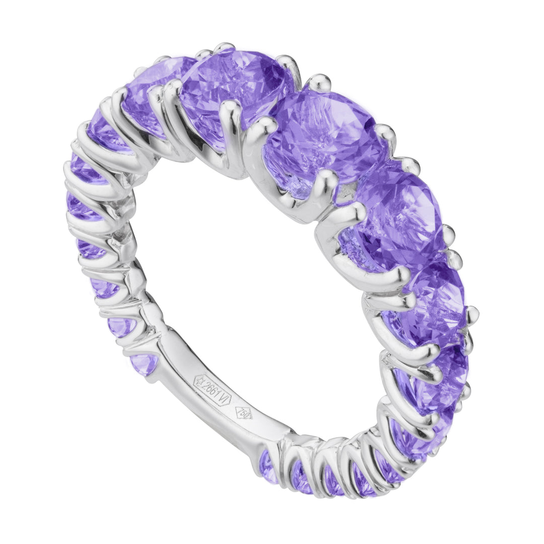 X-Diamond egy 18kt-os ametiszt fehérarany rúddal, LXDABIC1498AMETO4
