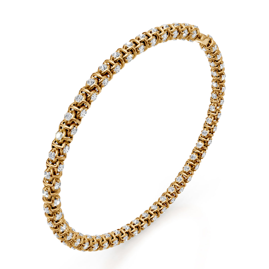 Pulseira Golay de malha macia com diamantes amarelos 0,014 ct BD540D0017G-175-24296110053