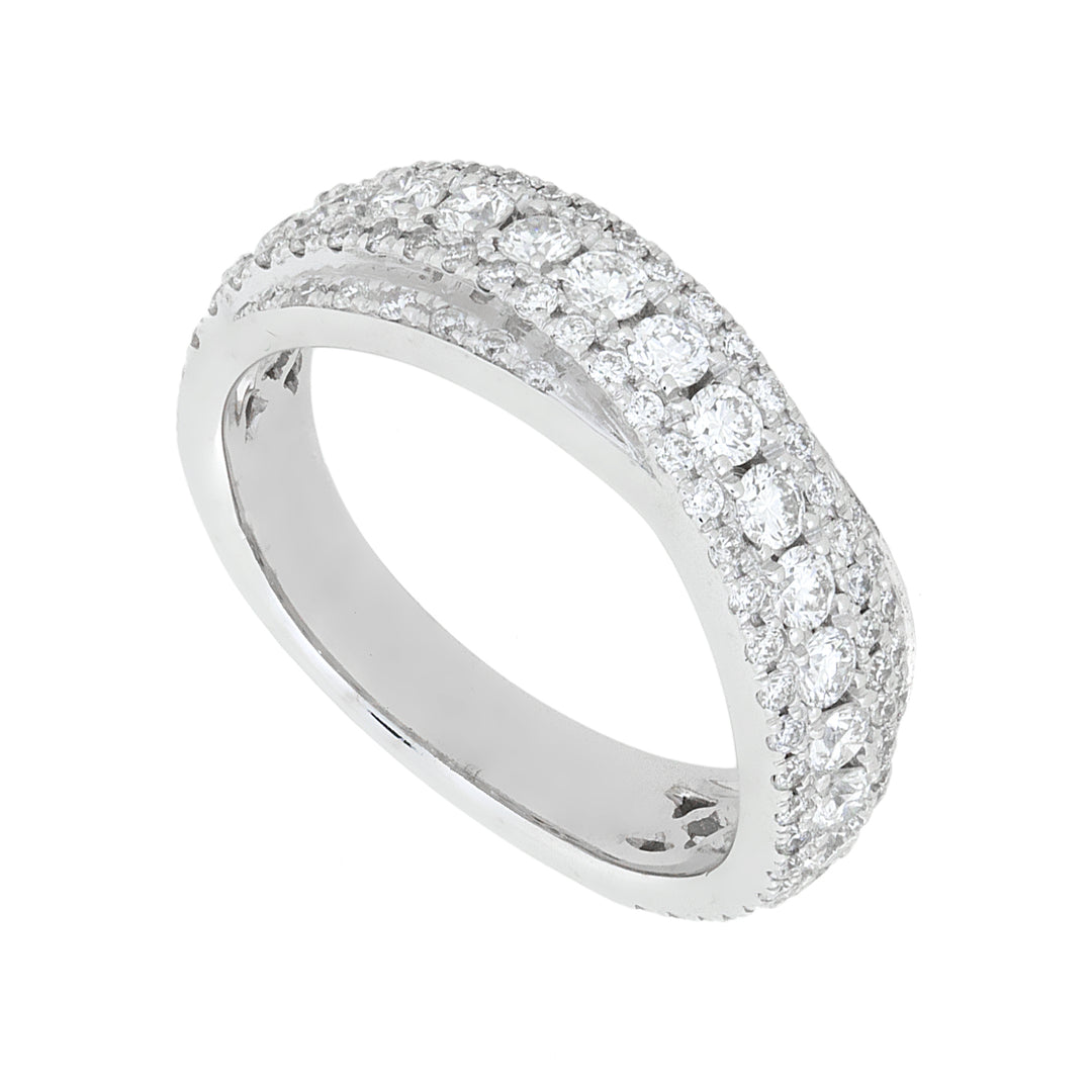 Golay anello fascia binario mezzo giro diamanti AFMG003WDI-22125110018