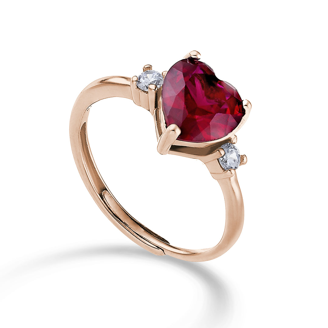 Nihama een ag925 edelsteen swarovski wit en rood NA7202A3RED00