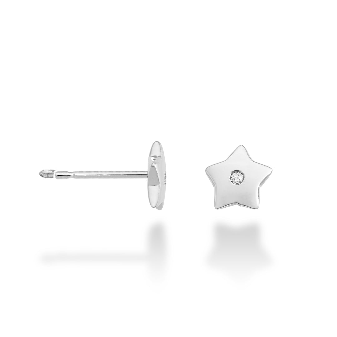 Mikiko eller 18k stjärna 0,02 ct vitguld MO5108O4BR002