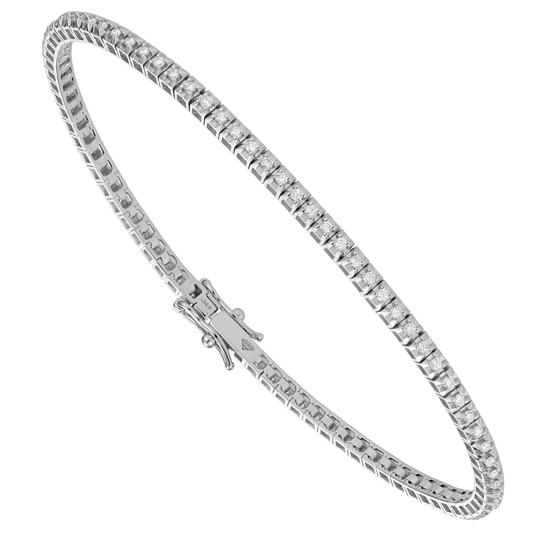 Pulseira de tênis quadrada Golay 0,90 ct 17,5 cm BTQ060DI7-175-24352110002