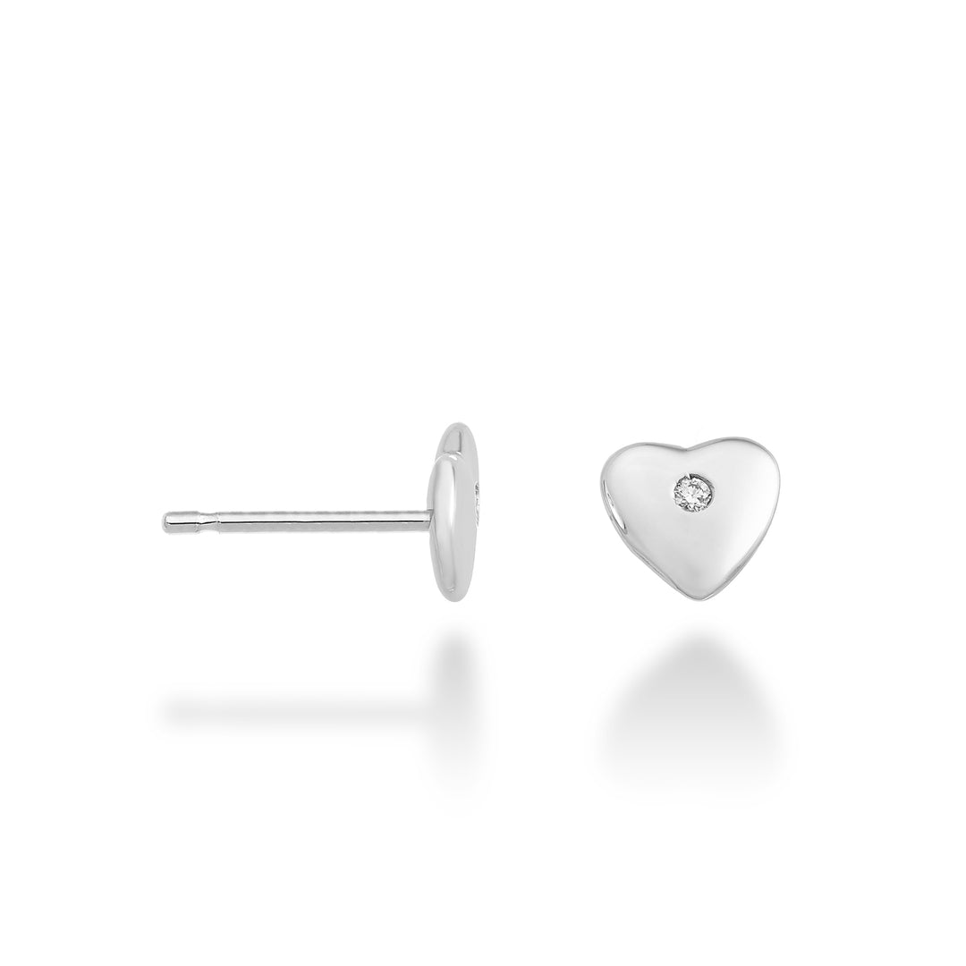 Mikiko lub 18-karatowe serce 0,02 ct białego złota MO5107O4BR002