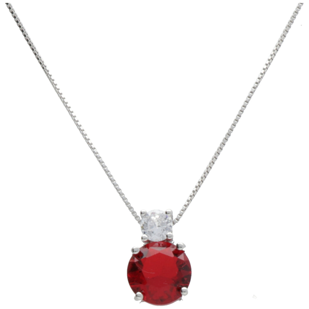 Mikiko cl ag925 klejnot Swarovski biało-czerwony MD7571A4RED00