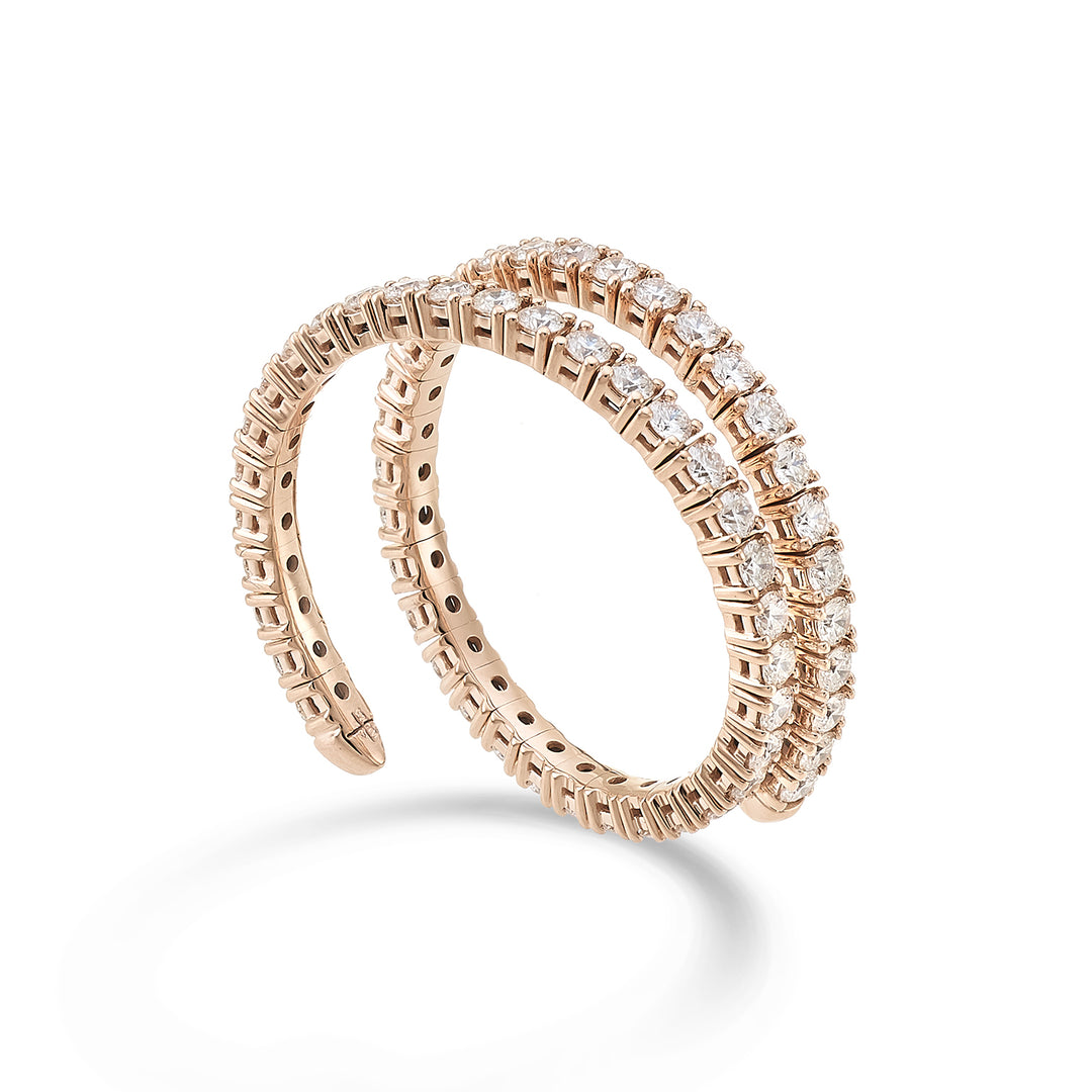 Golay um girodito flexível 18k 2 voltas diam. Ouro rosa 1,00 quilates GAFLEX001DIO3