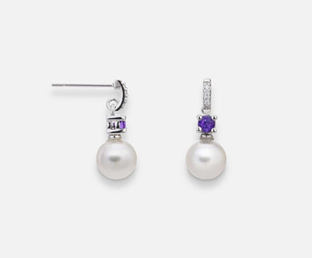 Mikiko nebo 18k fw 6,5/7 kruhový ametyst mm2,75 ct.0,17 dia ct.0,02 MO1530O4FABI065