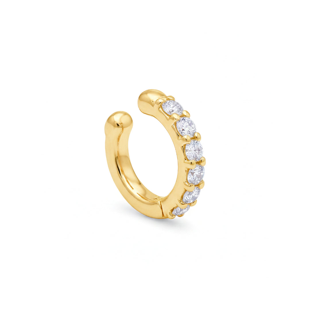 Golay spring ear cuff oorbel met diamanten geelgoud OEC780DG-26023110083