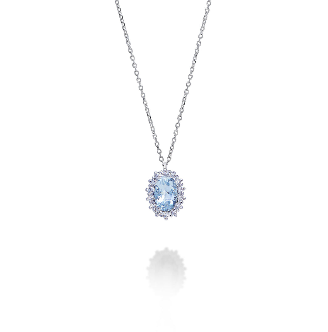 Nihama cl 9k owalny akwamaryn 6x4 ct.0,30 śr. 0,13 ct ND5086R4AM