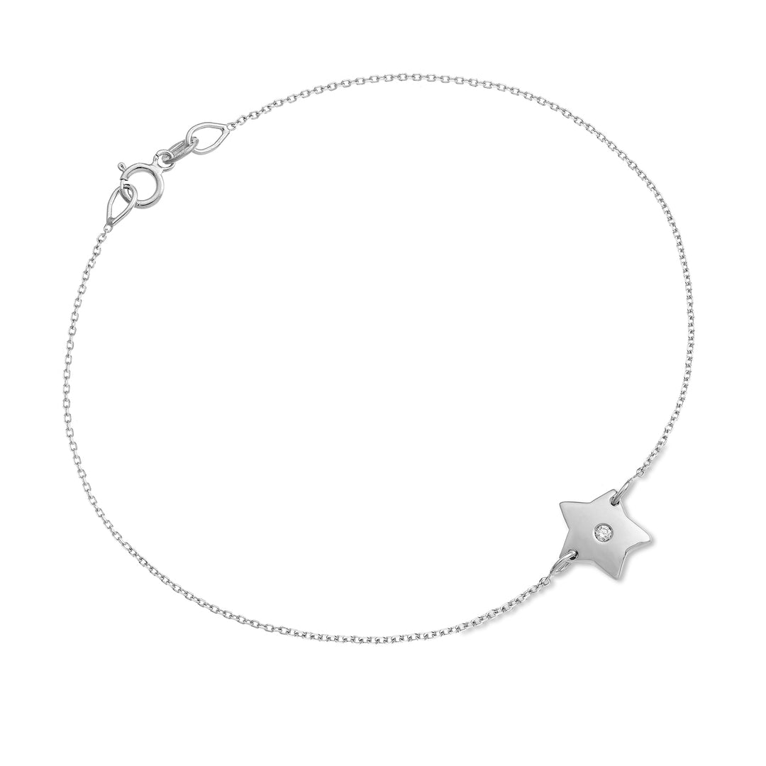 Mikiko br 18k stjerne 0,01 ct hvidguld MB5040O4BR001
