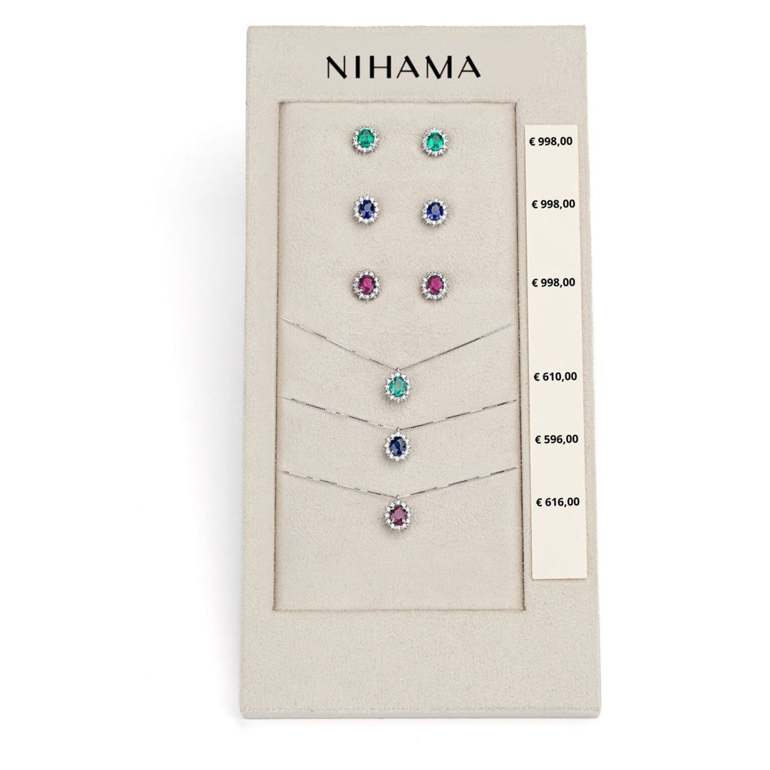 Nihama paket cl 5126 + eller 5104 9kt oval 5x4 safir, rubin och smaragd tr. N.LIGHTBOX.15-T9K