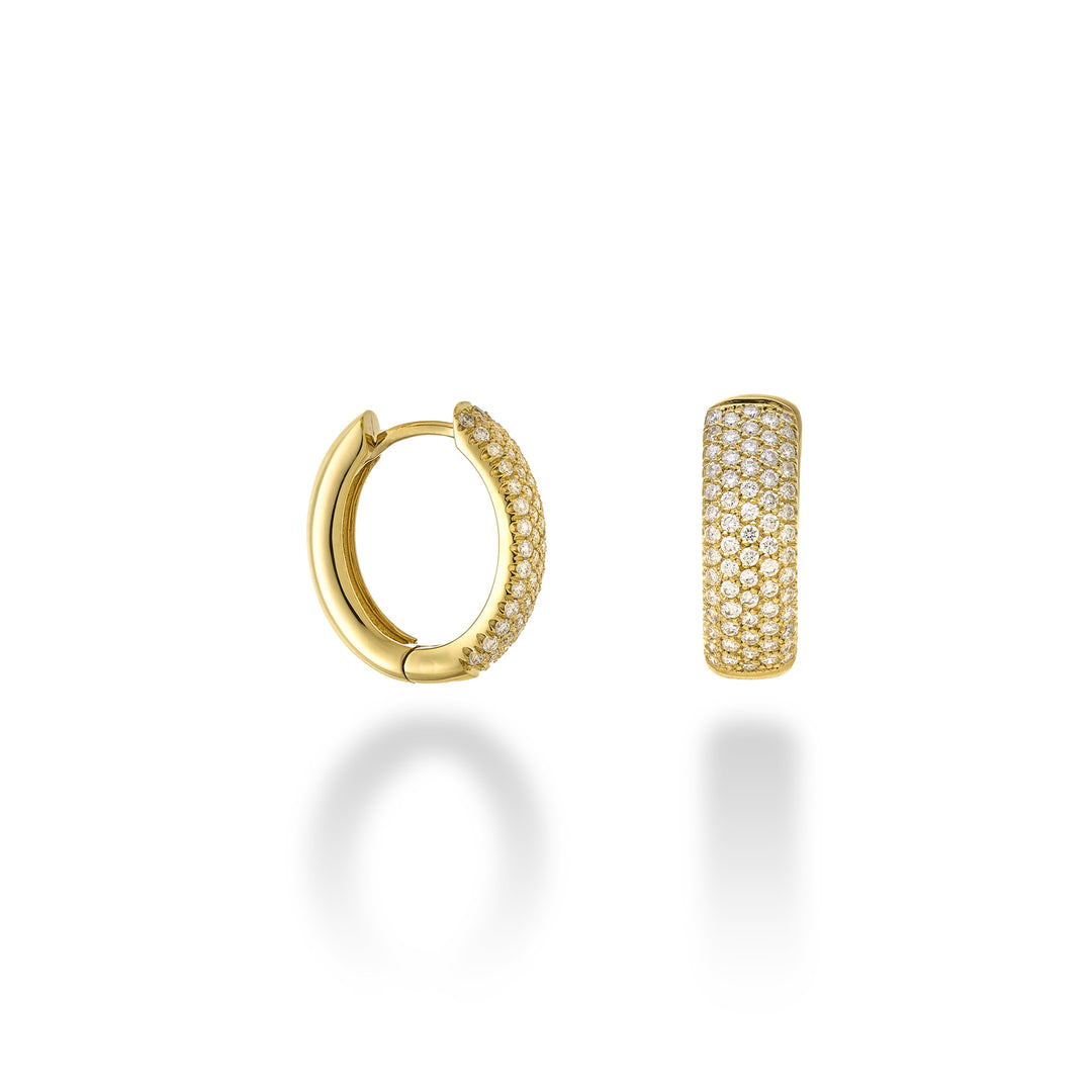 Golay-Ohrringe mit Pavé-Diamanten in Gelbgold OPVC6213G-24267110075