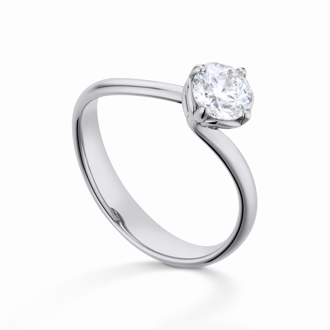 Pierścionek pasjansowy World Diamond Group ASL006WDI-17237110007