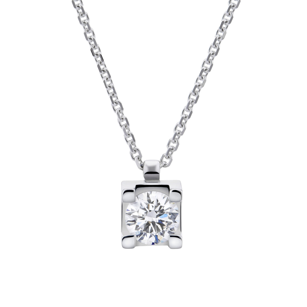 Collier Golay avec pendentif point lumineux droit tourné GIM006-23142110035