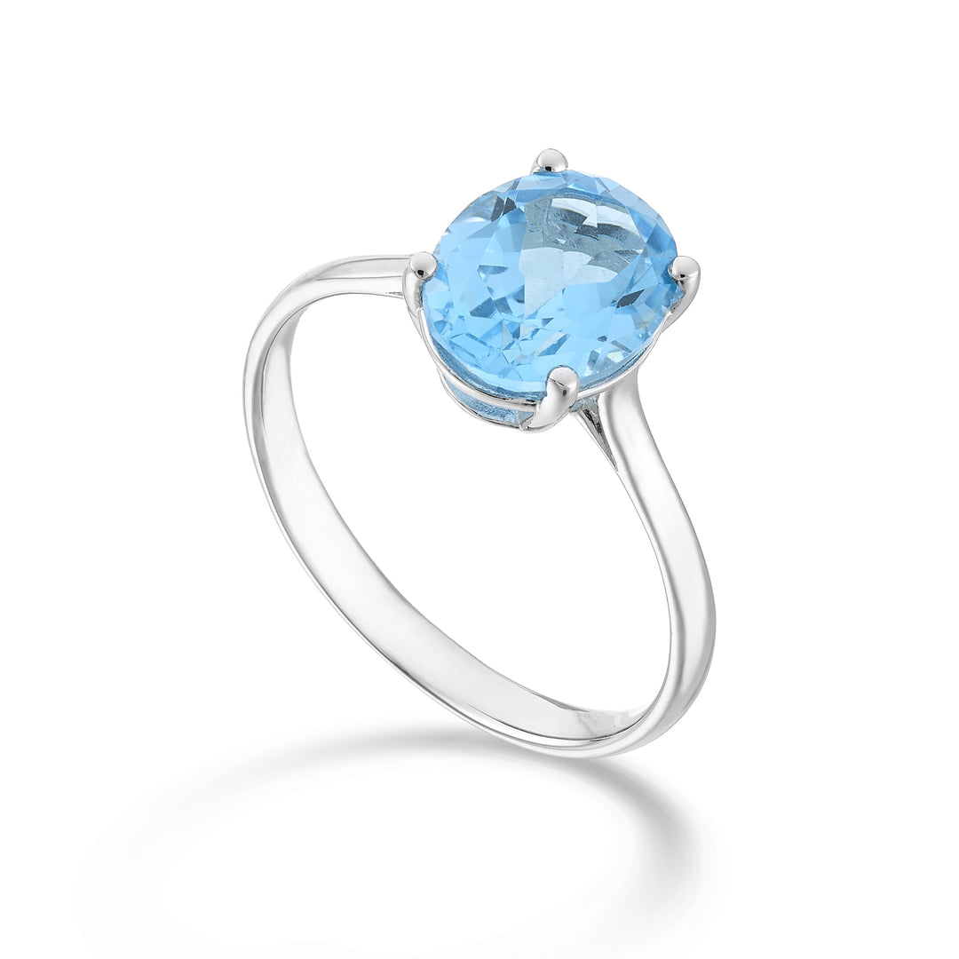 Nihama um topázio azul oval 18k 9x7 ct.2.10 NA5173O4TPAZ