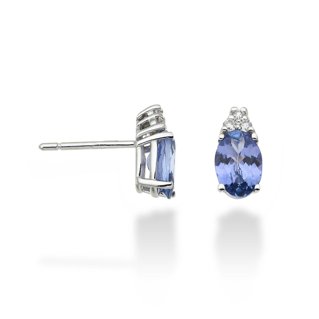 Mikiko sau tanzanite de 18k n. oval 7x5 ct.1,20 dia ct.0,09 MO5034O4TZN