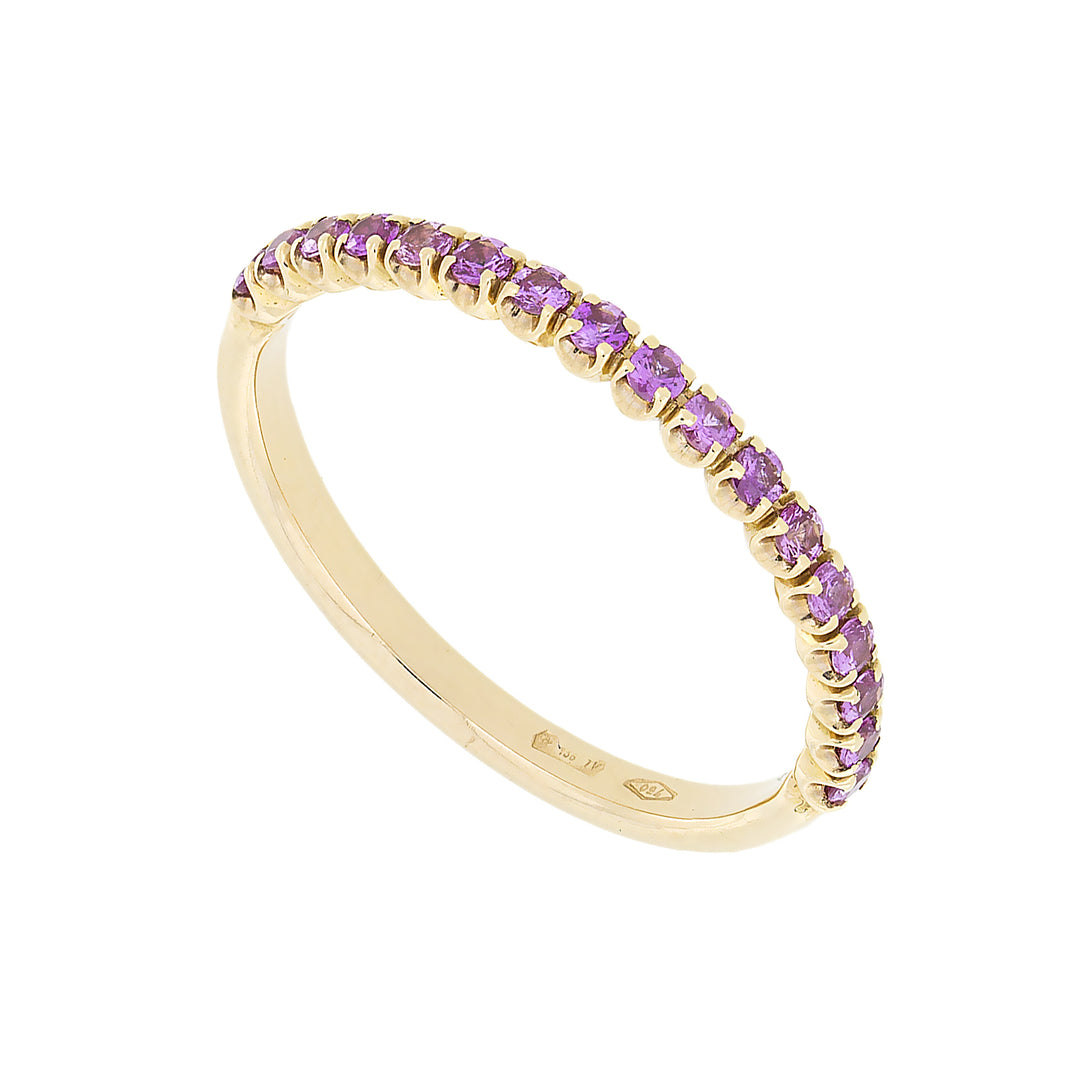 Anillo de eternidad Golay 1/2 vuelta zafiros rosas 0,28 ct AFP1223PS-10055000016