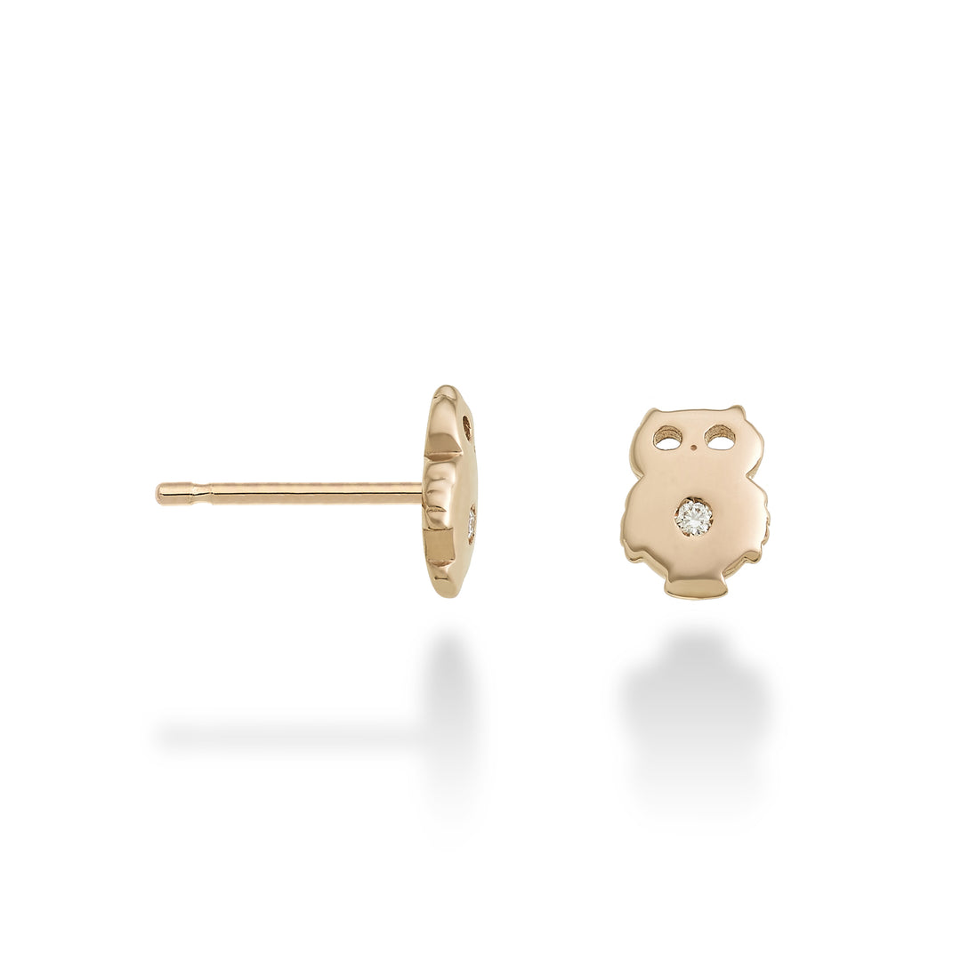 Nihama ou coruja 18k ouro rosa 0,02 quilates NO5112O3BR002