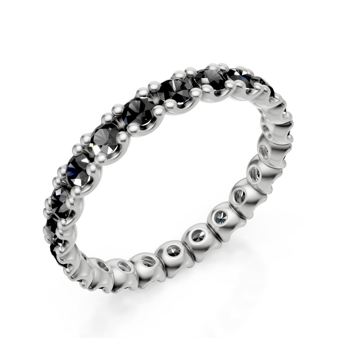 Nihama an 9kt black spinel ct. 1.15 white gold NXDAET010R4SBK