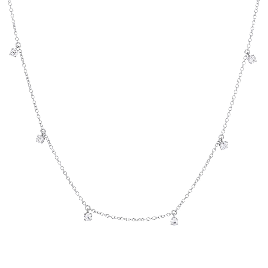 Grupo Mundial de Diamantes cl 18k diám. Bisel en forma de garra de 0,50 ct, tamaño 2, blanco GD5098O4BR050-2