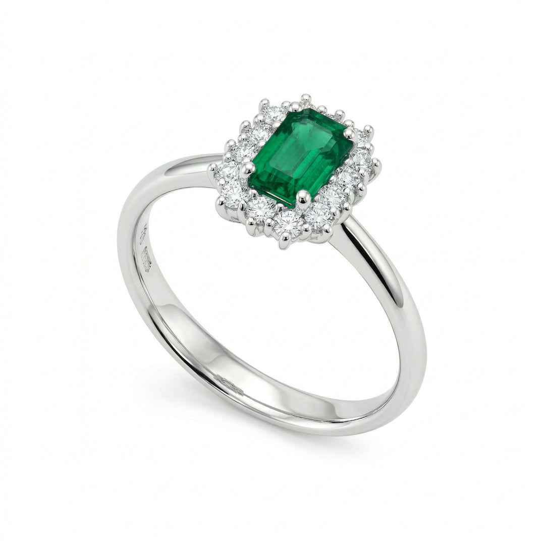 Golay smaragdring 8x6 oktagonal och kontur ACL057DISM68-23031110009