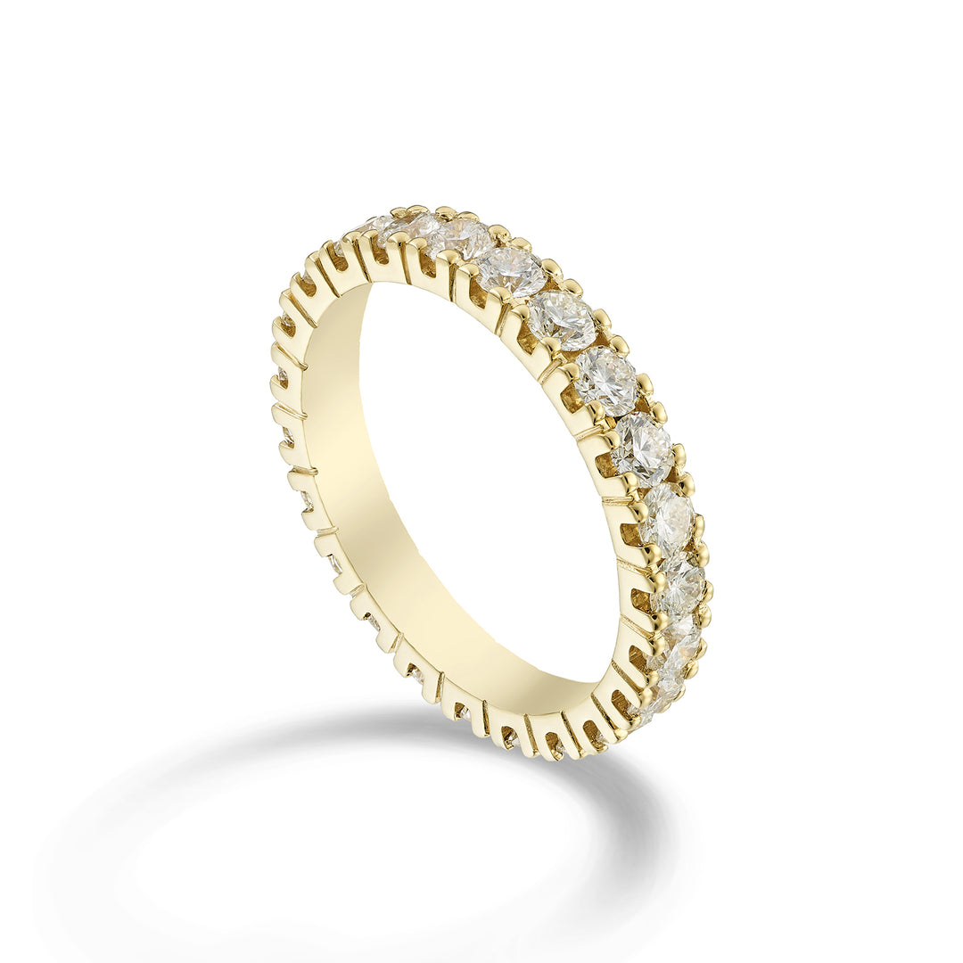 Golay lineær gul guld fingerring AETL022DI200G-23164110076