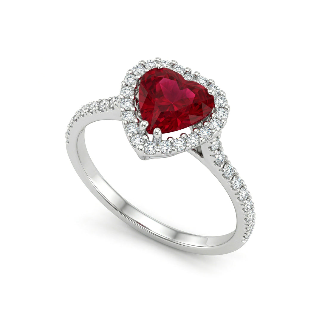 Golay hjärta rubinring 6x7 och diamanter ACT011DIRU67-23289110056