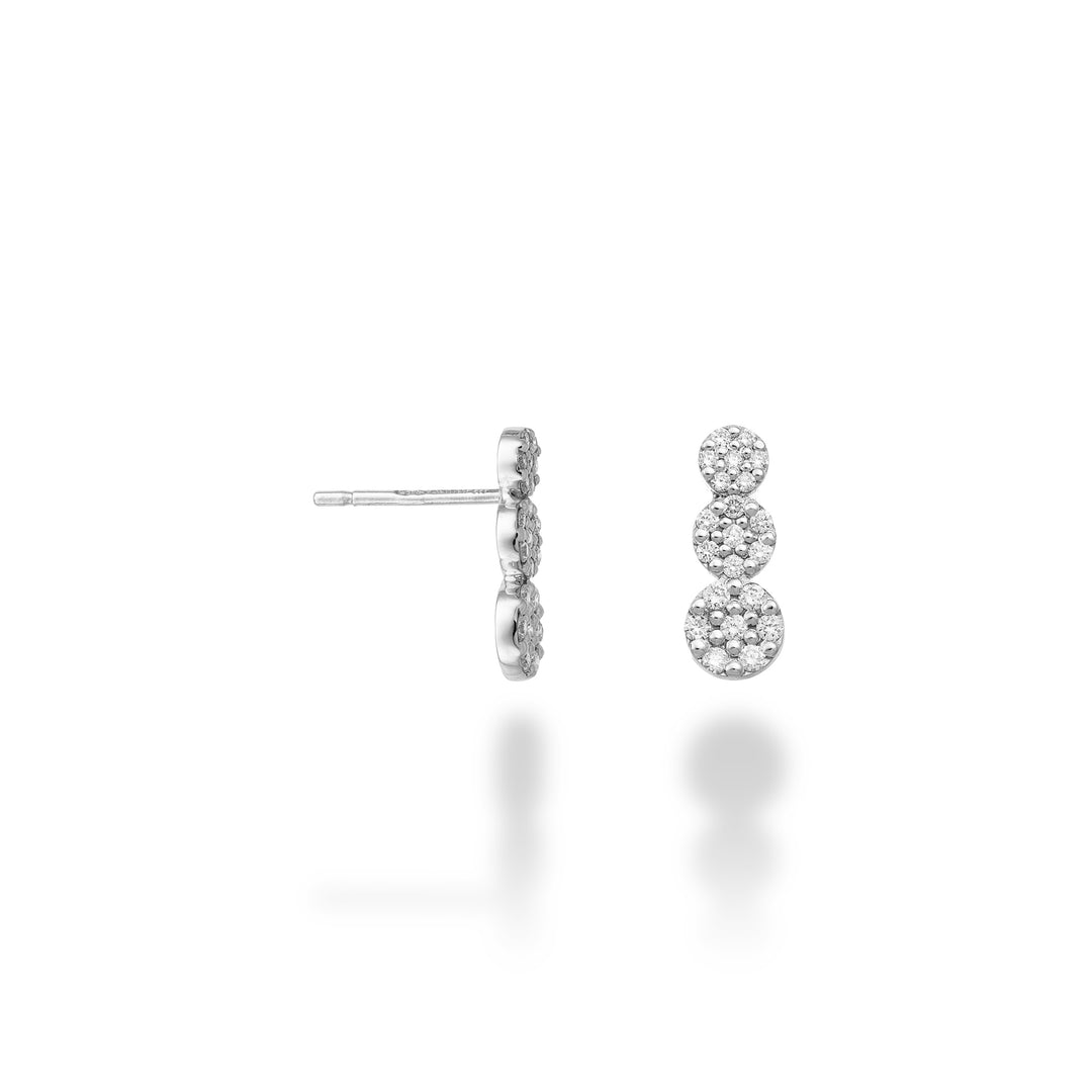 Nihama sau trilogie de 9k cu șapte plăcuțe de piatră, înserată cu diamante NO5183R4BR032