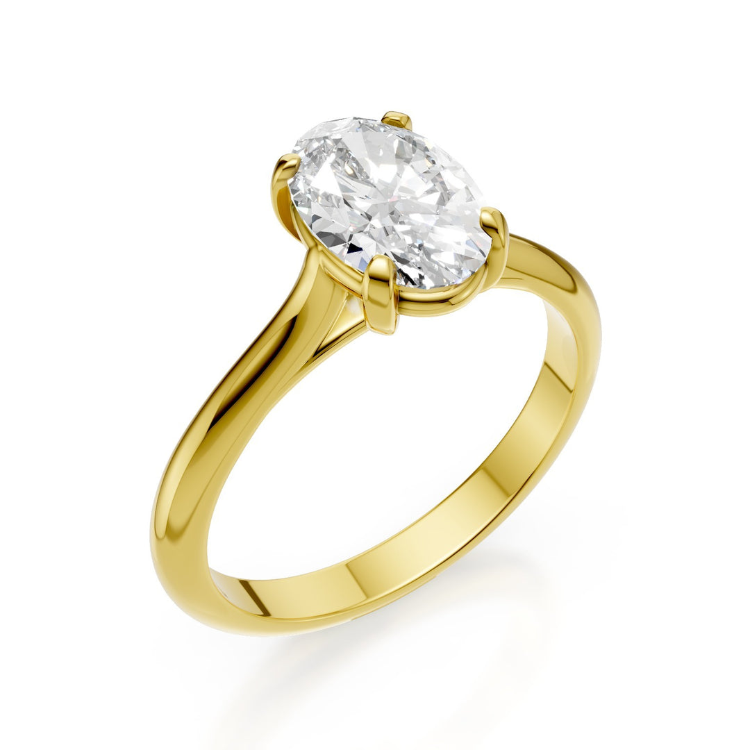 X-Diamond en 18kt lab g.d. 2,00 ct oval i gult gull XXDAPU091O1OVBI200