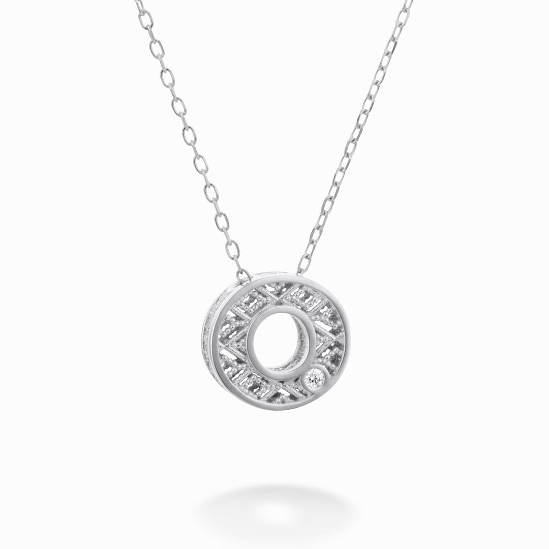 Mikiko cl 18k γράμμα ή λευκόχρυσο διάστ. ct.0,01 MDLETOO4