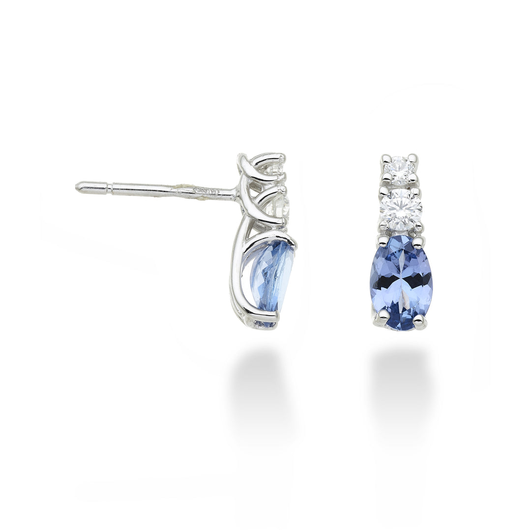 Nihama nebo 18k tanzanit n. oválný 6x4 ct.0,76 dia ct.0,20 NO5035O4TZN